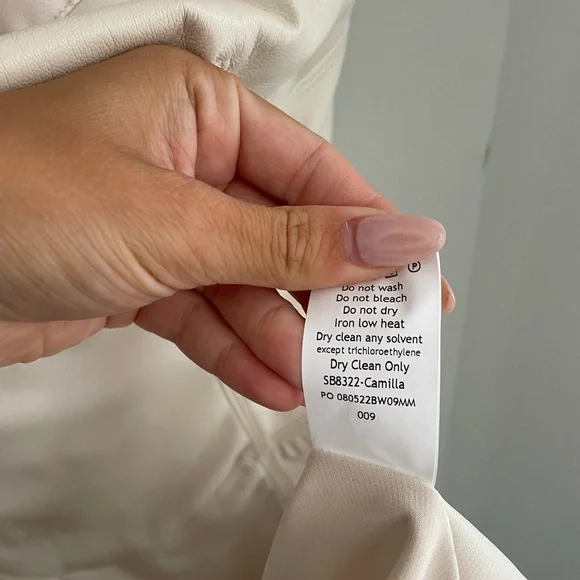 HOUSE OF CB Camilla Strapless Faux Leather Dress S - Picture 8 of 8